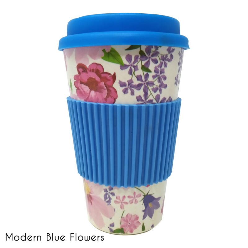 SG20-22-Κούπα Bamboo Modern Blue Flowers