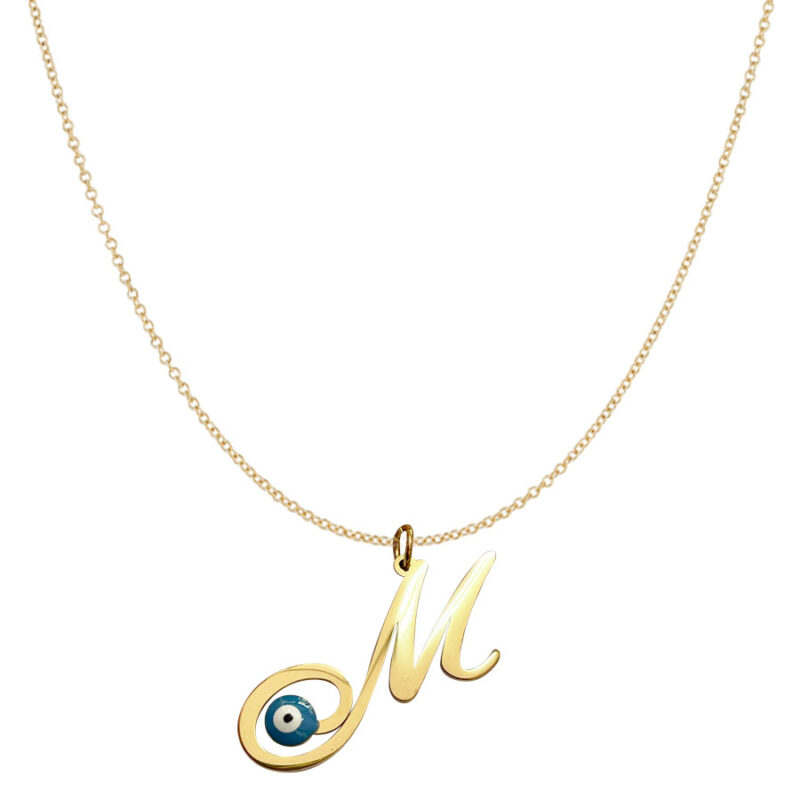 Κολιέ Stainless Steel Μ με Ματάκι