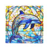 Σουβέρ Κεραμικό 3D Mosaic Dolphins 4