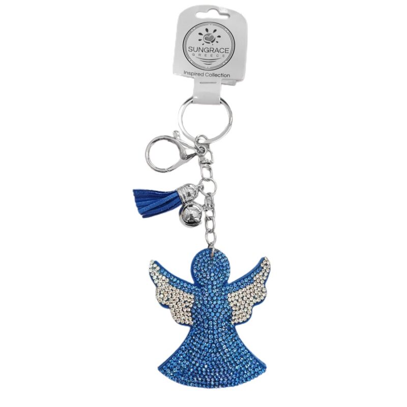 Μπρελόκ Strass Angel Μπλε