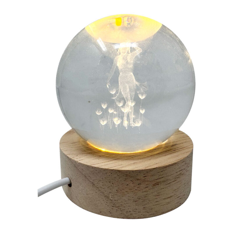 Μπάλα Γυάλινη Μικρή Φωτιστικό Νεράιδα στον Κάμπο