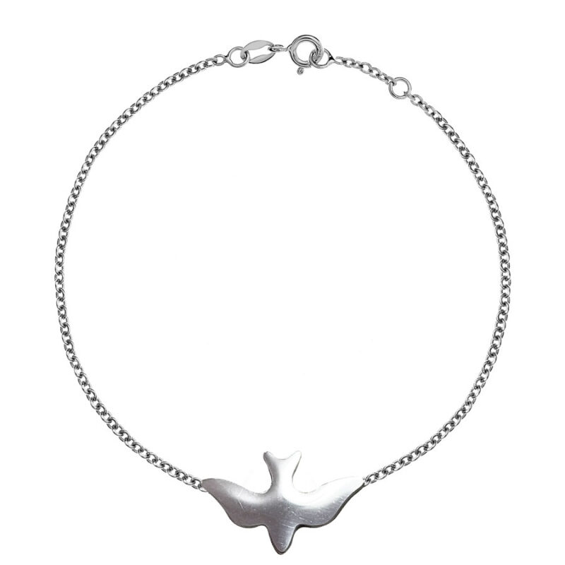 Βραχιόλι Stainless Steel Περιστέρι Ασημί