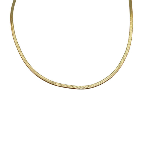 Κολιέ Stainless Steel Απλό Αλυσίδα Χρυσό