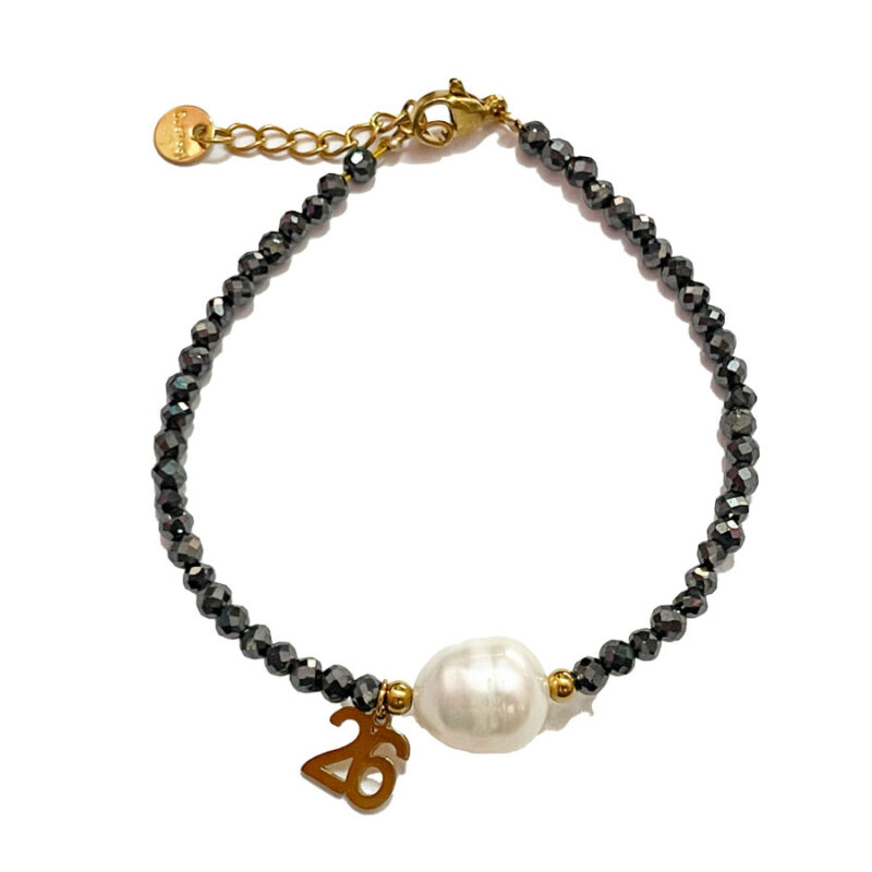 Βραχιόλι Stainless Steel Πέτρες με Χρονιά 2