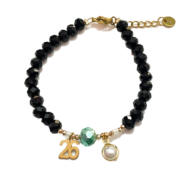 SUN-0000426-(5) Βραχιόλι Stainless Steel Πέτρες με Χρονιά 8