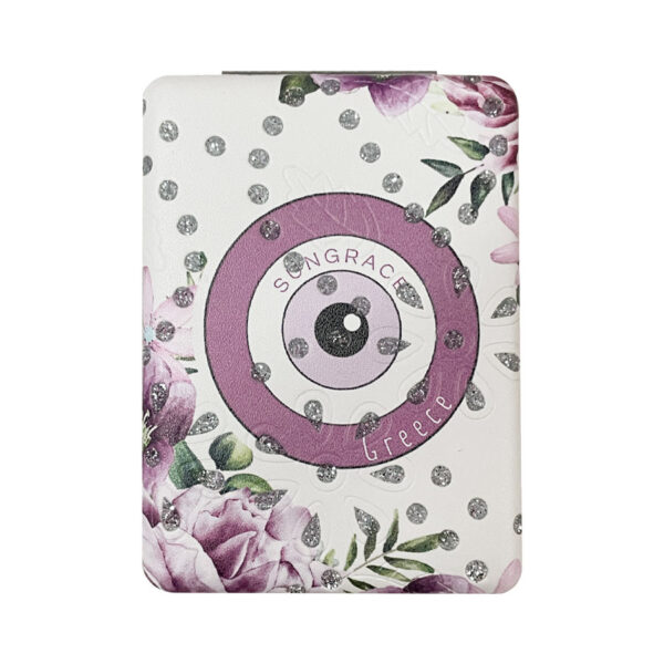 Καθρεφτάκι Glitter Μεγάλο Ορθογώνιο Flowers Eyes 4