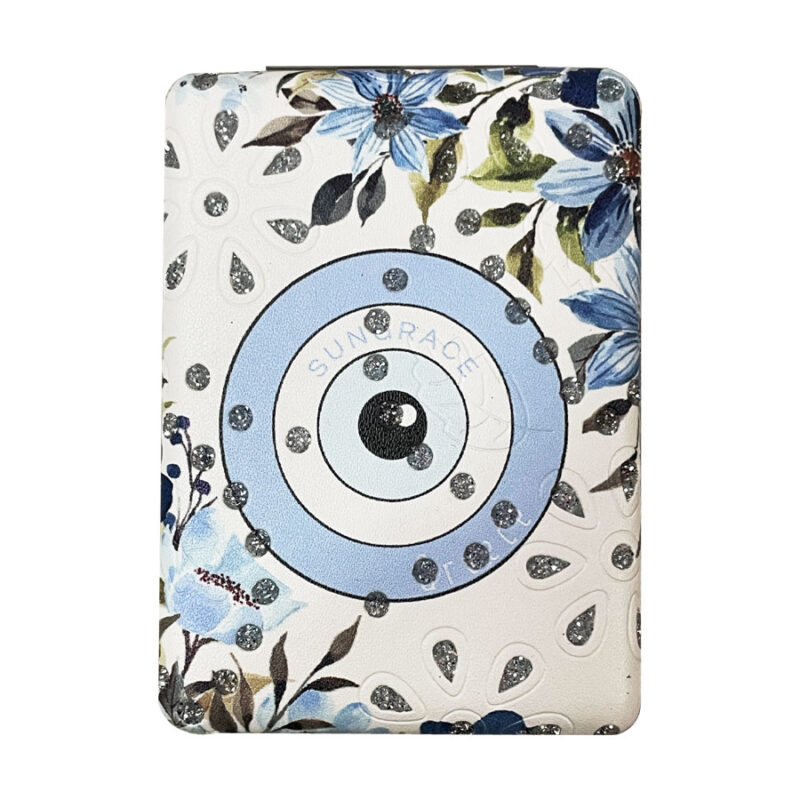 Καθρεφτάκι Glitter Μεγάλο Ορθογώνιο Flowers Eyes 1