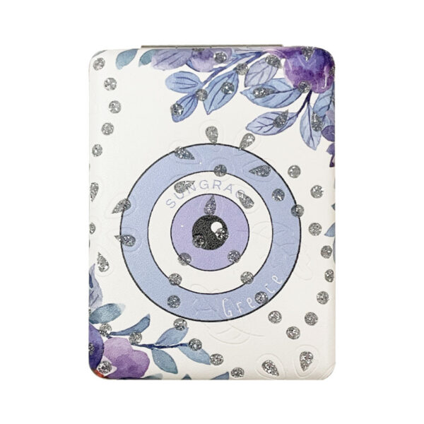 Καθρεφτάκι Glitter Μεγάλο Ορθογώνιο Flowers Eyes 2