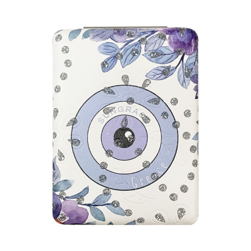 Καθρεφτάκι Glitter Μεγάλο Ορθογώνιο Flowers Eyes 2