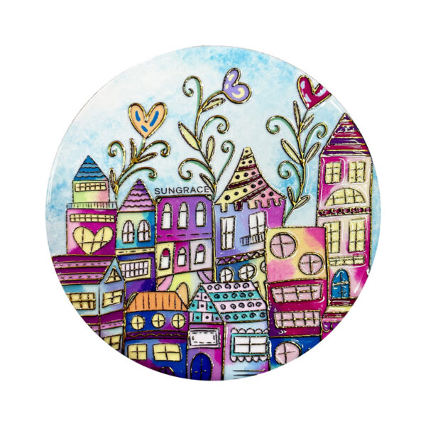 SG24-634-(12) Σουβέρ Κεραμικό Sungrace Houses 1