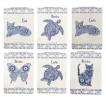 Καθρεφτάκι Glitter Μεγάλο Ορθογώνιο Greek Animals Rhodes/Crete Συσκευασία 12 Τεμάχια