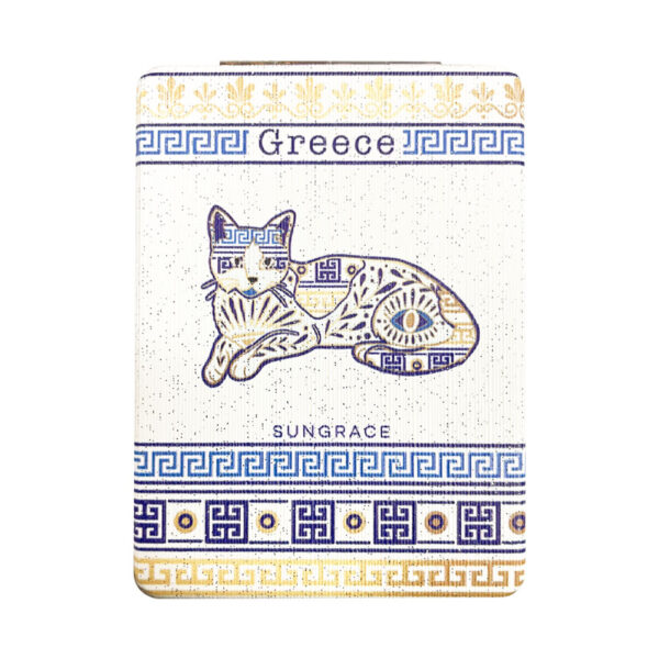 Καθρεφτάκι Glitter Μεγάλο Ορθογώνιο Golden Style 2