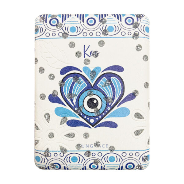 Καθρεφτάκι Glitter Μεγάλο Ορθογώνιο Boho Blue Eyes 1