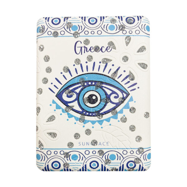 Καθρεφτάκι Glitter Μεγάλο Ορθογώνιο Boho Blue Eyes 2