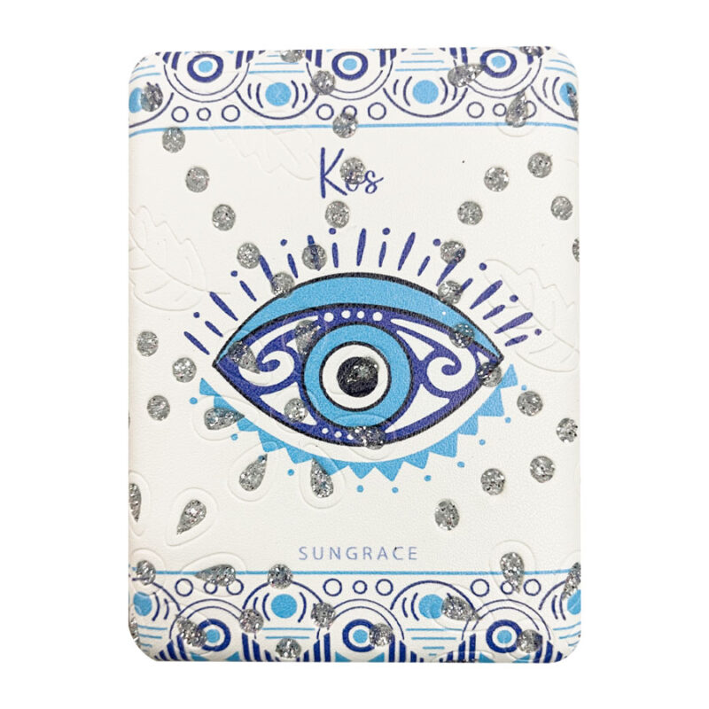 Καθρεφτάκι Glitter Μεγάλο Ορθογώνιο Boho Blue Eyes 4