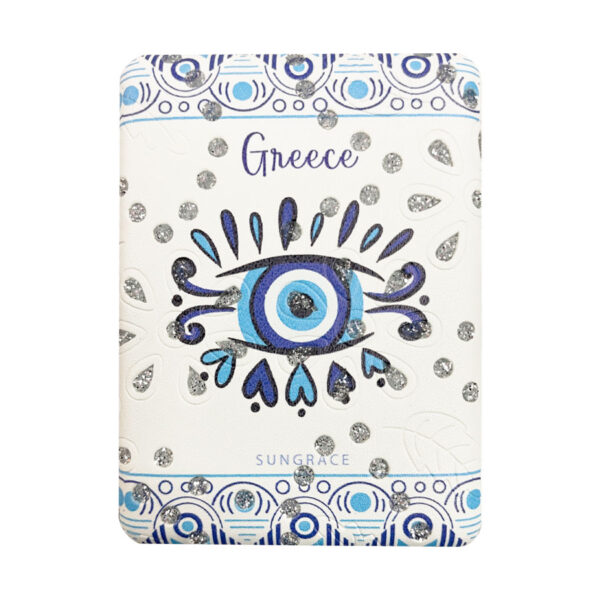 Καθρεφτάκι Glitter Μεγάλο Ορθογώνιο Boho Blue Eyes 6