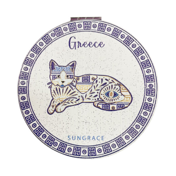 SG25-107-(1) Καθρεφτάκι Glitter Μεγάλο Ορθογώνιο Golden Blue 2