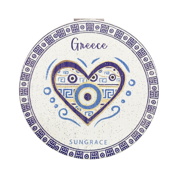 SG25-107-(2) Καθρεφτάκι Glitter Μεγάλο Ορθογώνιο Golden Blue 1