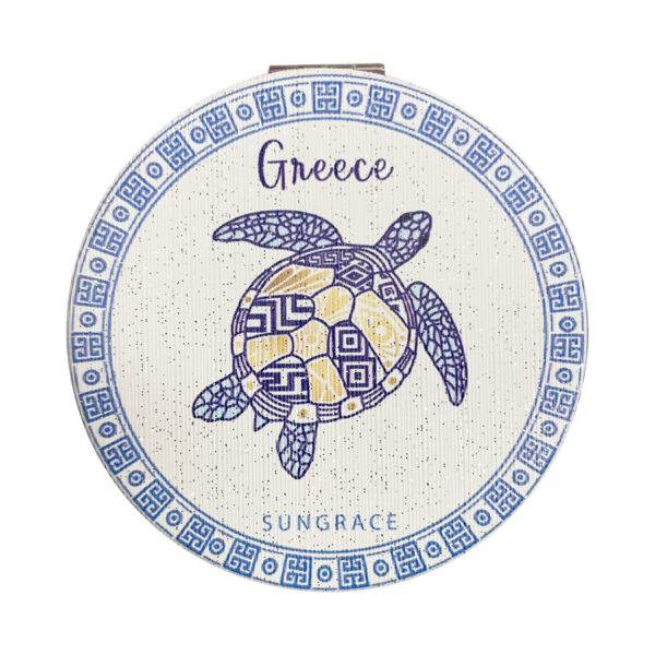 SG25-107-(4) Καθρεφτάκι Glitter Μεγάλο Ορθογώνιο Golden Blue 4