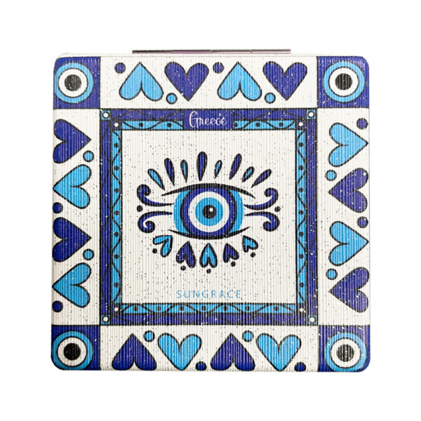 Καθρεφτάκι Glitter Μεγάλο Ορθογώνιο Doodle Style Eyes 1