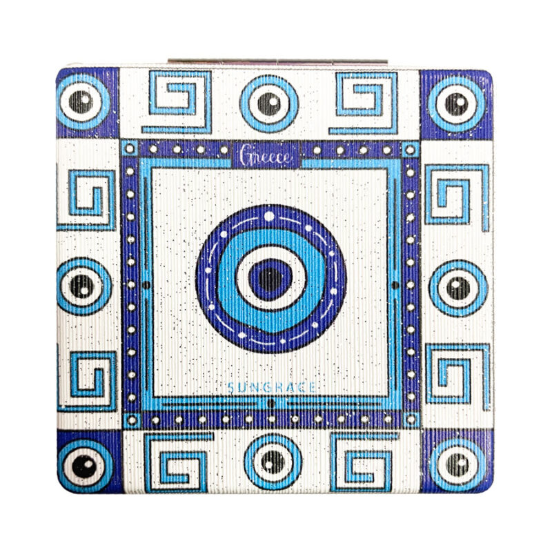 Καθρεφτάκι Glitter Μεγάλο Ορθογώνιο Doodle Style Eyes 3