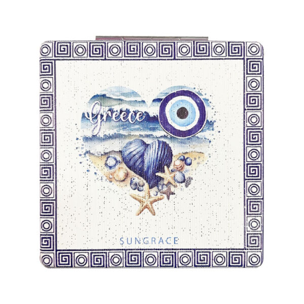 Καθρεφτάκι Glitter Μεγάλο Ορθογώνιο Beach Shells 2