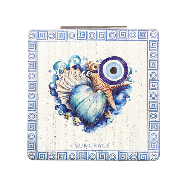 Καθρεφτάκι Glitter Μεγάλο Ορθογώνιο Beach Shells 3