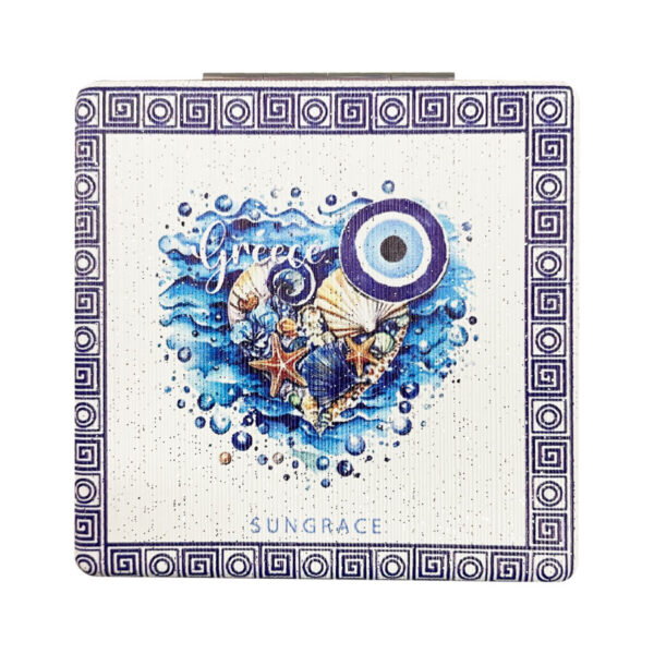 Καθρεφτάκι Glitter Μεγάλο Ορθογώνιο Beach Shells 4