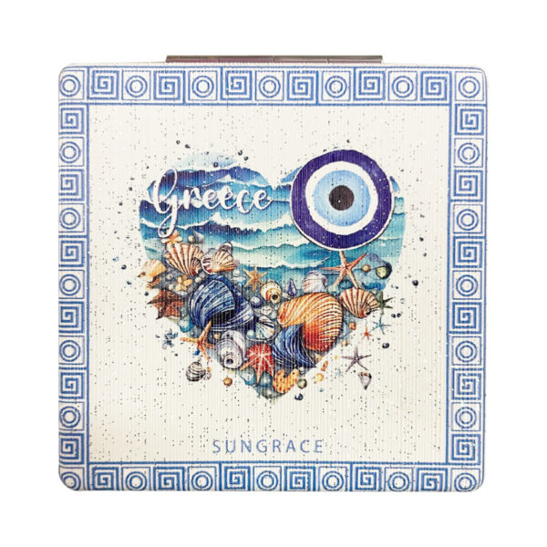 Καθρεφτάκι Glitter Μεγάλο Ορθογώνιο Beach Shells 6