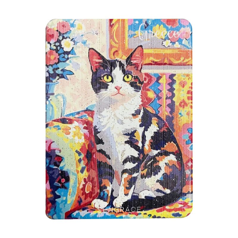 Καθρεφτάκι Glitter Μεγάλο Ορθογώνιο Colourfull Cats 3