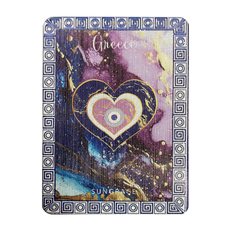 Καθρεφτάκι Glitter Μεγάλο Ορθογώνιο Marble Hearts 6