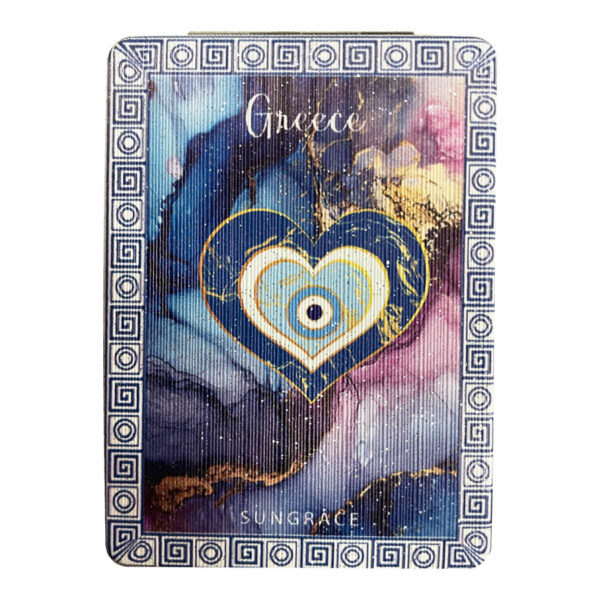 Καθρεφτάκι Glitter Μεγάλο Ορθογώνιο Marble Hearts 4