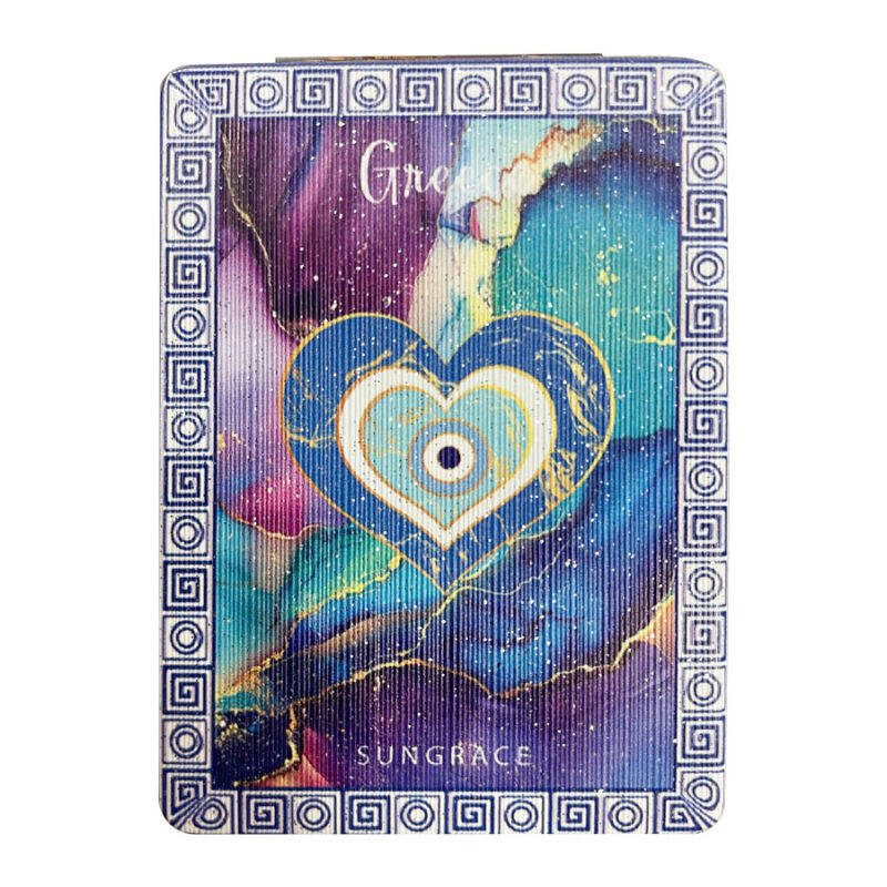 Καθρεφτάκι Glitter Μεγάλο Ορθογώνιο Marble Hearts 1