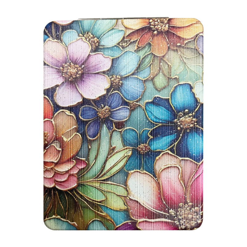 Καθρεφτάκι Glitter Μεγάλο Ορθογώνιο Mosaic Flowers 4