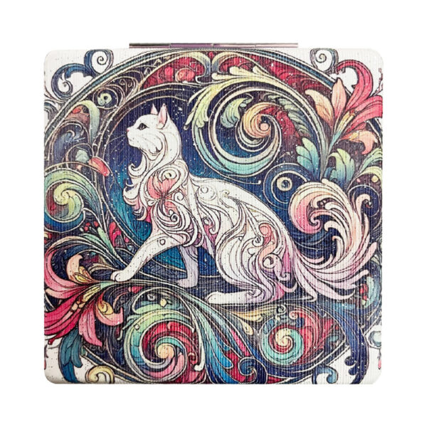 Καθρεφτάκι Glitter Μεγάλο Ορθογώνιο Mosaic Cats 2