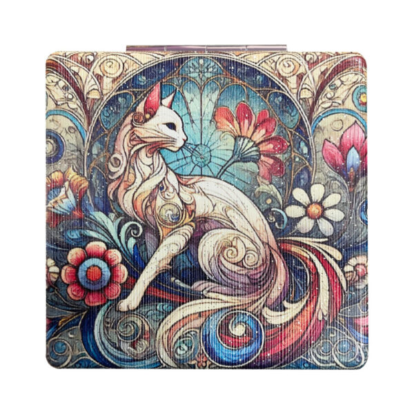 Καθρεφτάκι Glitter Μεγάλο Ορθογώνιο Mosaic Cats 3