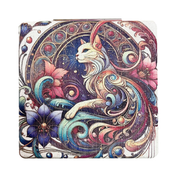 Καθρεφτάκι Glitter Μεγάλο Ορθογώνιο Mosaic Cats 4