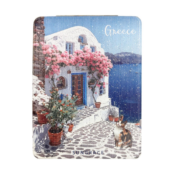 Καθρεφτάκι Glitter Μεγάλο Ορθογώνιο Pink Islands 5