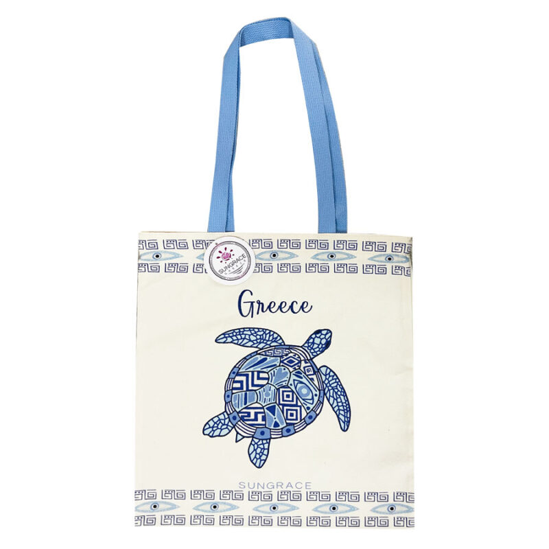 Τσάντα Καμβάς Sungrace Animals Turtle 2