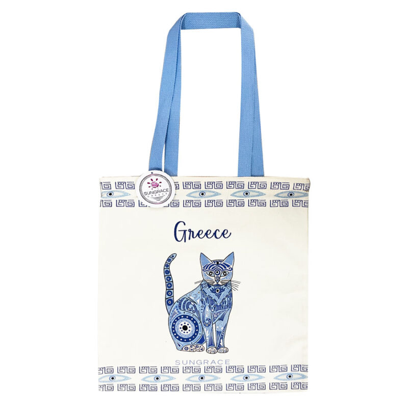 Τσάντα Καμβάς Sungrace Animals Cat 1