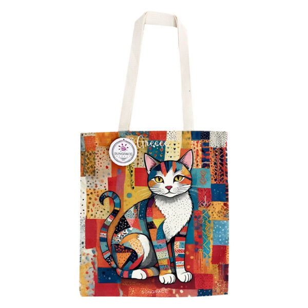 Τσάντα Καμβάς Colourful Cats 4