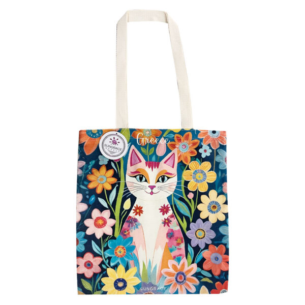 Τσάντα Καμβάς Colourful Cats 1