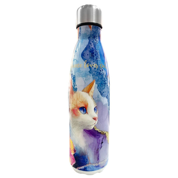 Μπουκάλι Stainless Steel 500ml Marble Cats 2