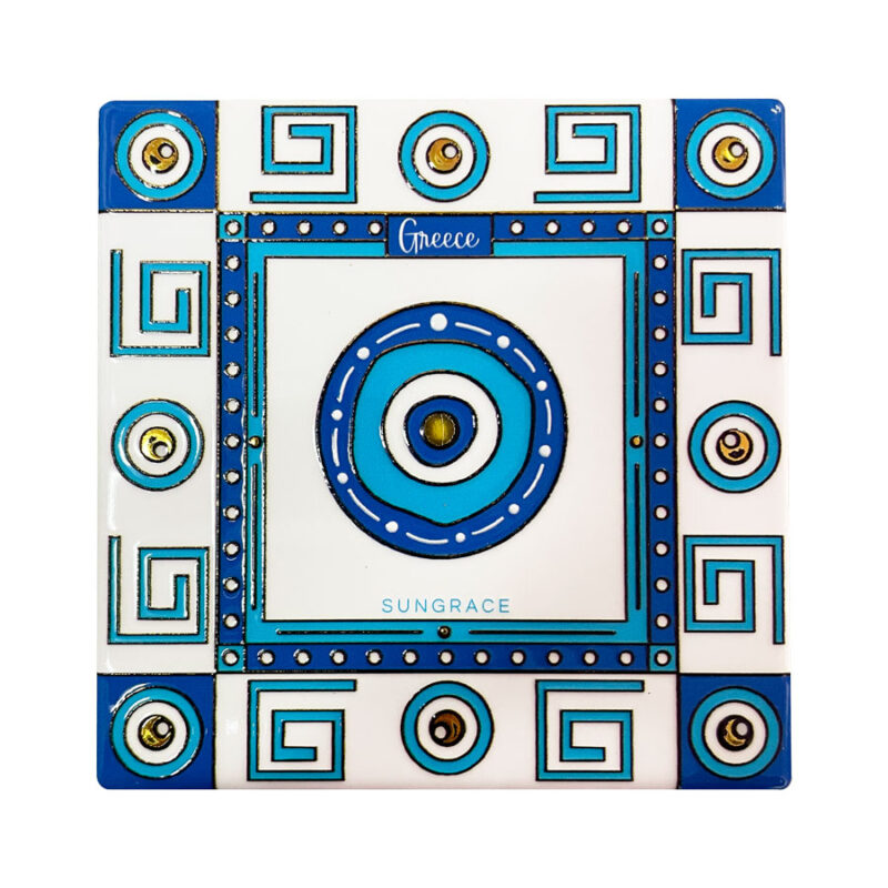 Σουβέρ Κεραμικό 3D Gold Doodle Eyes 3