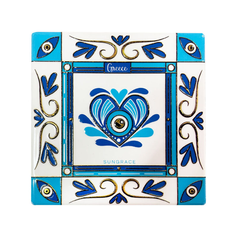 Σουβέρ Κεραμικό 3D Gold Doodle Eyes 2