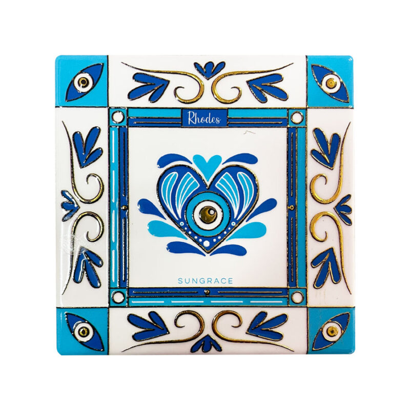 Σουβέρ Κεραμικό 3D Gold Doodle Eyes 1