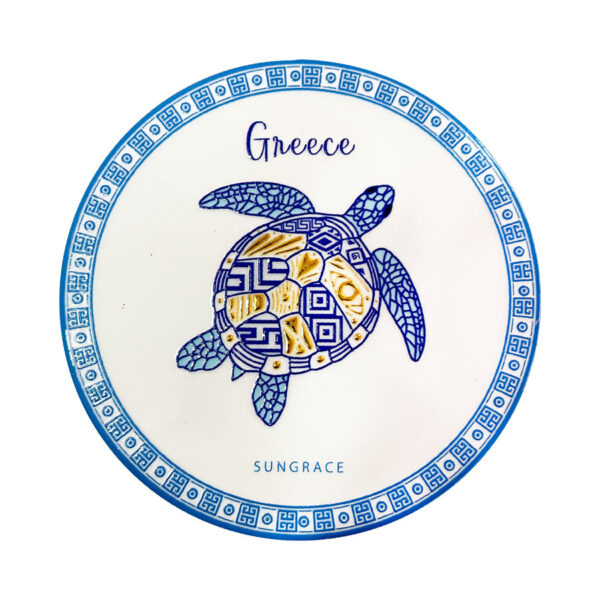 SG25-154-(6) Σουβέρ Κεραμικό Golden Frame 1