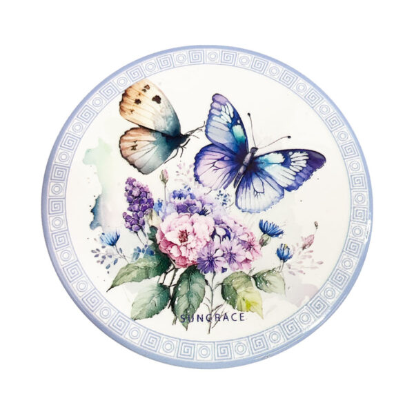 SG25-159-(1) Σουβέρ Κεραμικό Flowers Butterfies 6