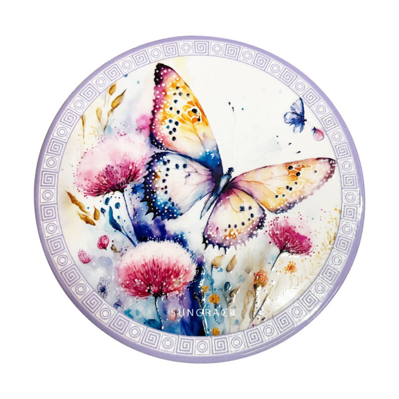 Σουβέρ Κεραμικό Flowers Butterfies 5