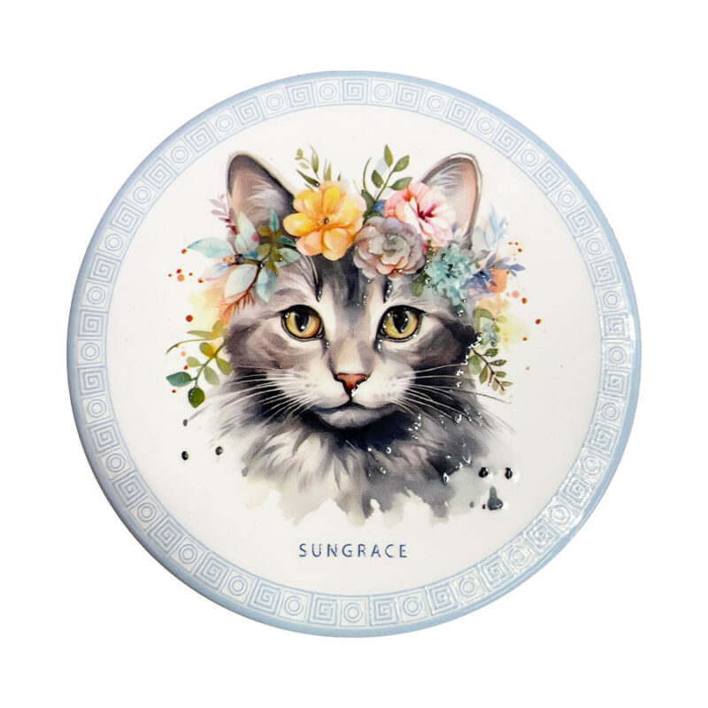 Σουβέρ Κεραμικό Flowers Cats 5
